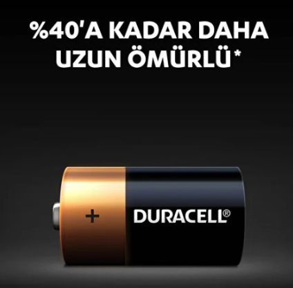 Duracell LR14,MN1400 C Boy Alkalin Pil(2 li Paket)