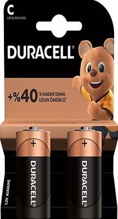 Duracell LR14,MN1400 C Boy Alkalin Pil(2 li Paket) #2