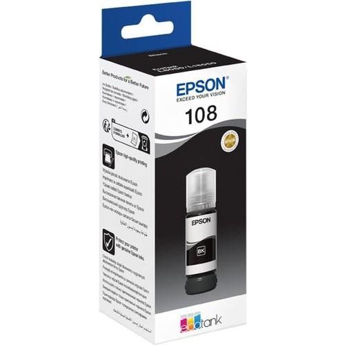 Epson 108 Ecotank 70ml. Mürekkep Black