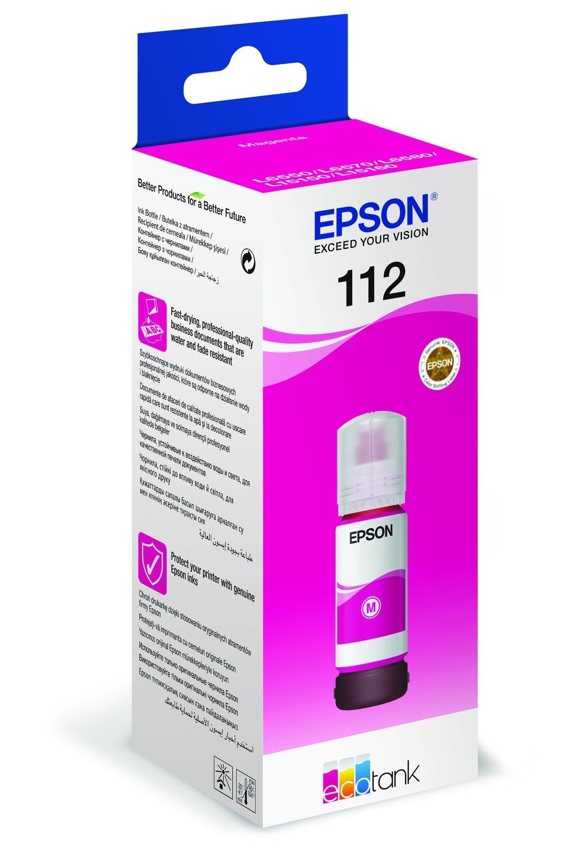 Epson 112 Ecotank 127ml Mürekkep Magenta (Kırmızı) #2