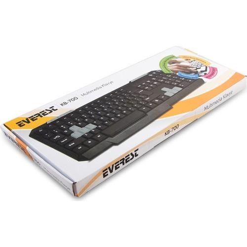 Everest KB-700 Siyah Usb Q Multimedia Klavye #4