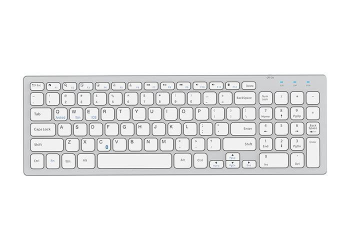 Everest KB-80W Beyaz/Gümüş Slim Kablosuz Klavye