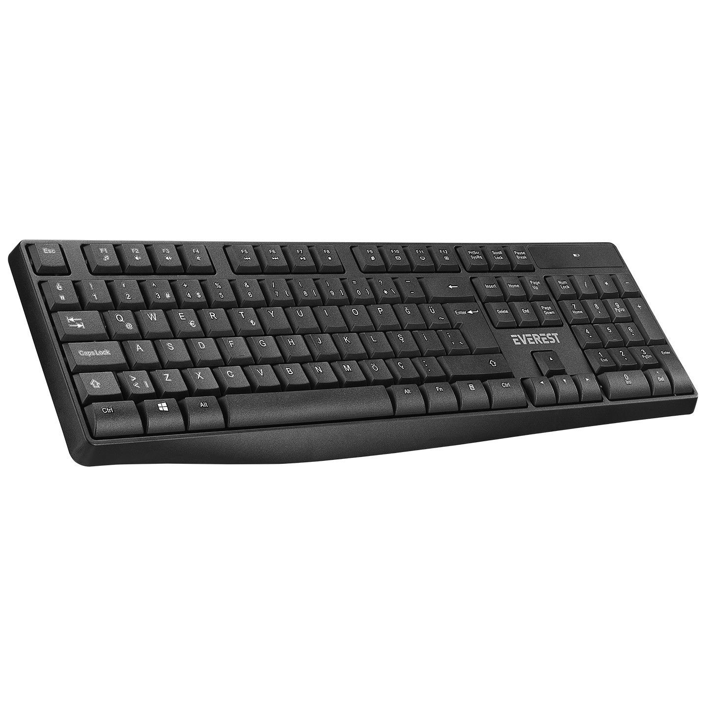 Everest KM-7500 Siyah Kablosuz Klavye Mouse Set #2