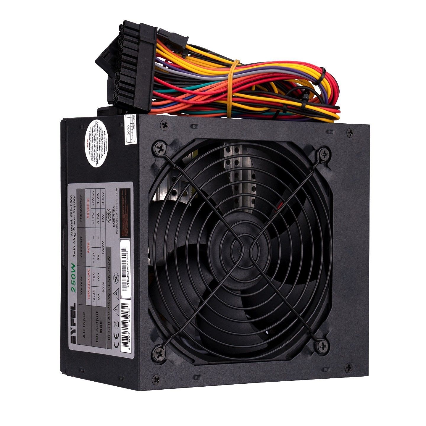 Eyfel EFS-2500 250W Peak 12cm Fan 2xSata Power Sup #2