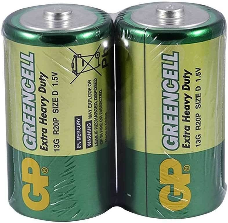 GP 13G-2S2 Greencell Büyük Boy 1.5V (2li Paket)