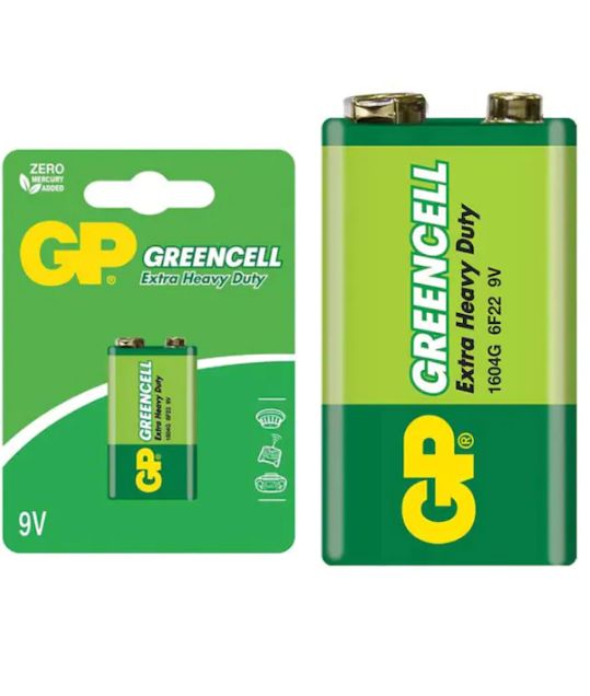 GP 1604GLF 9V Greencell Pil (Tekli Blister)