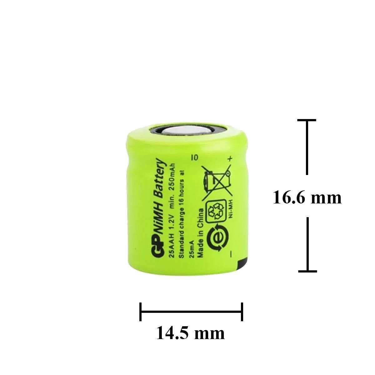 GP 25AAH-2 1.2V 250mAh Ni-Mh Şarjlı Pil #4