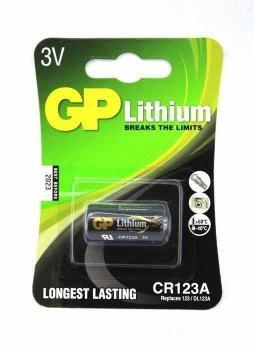 GP CR123A 3V Photo Lityum Pil (Tekli Blister)