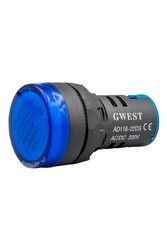 Gwest AD116-22DS 220V 22mm Sinyal Lambası Mavi