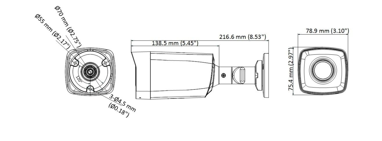 Hikvision DS-2CE17D0T-IT3F 2Mp 3.6mm Bullet Kamera #3