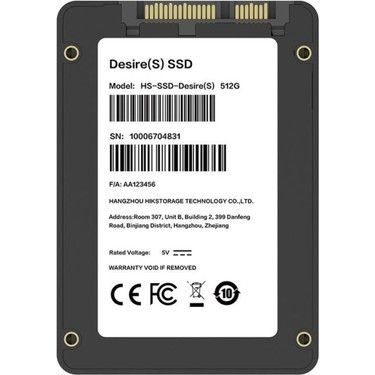 Hikvision HS-SSD-Desire 512Gb 2.5' Sata3 Ssd Disk #3