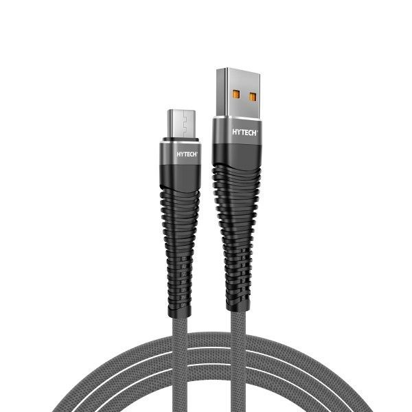 Hytech HY-X225 1m 3A MicroUSB Gri Data+Şarj