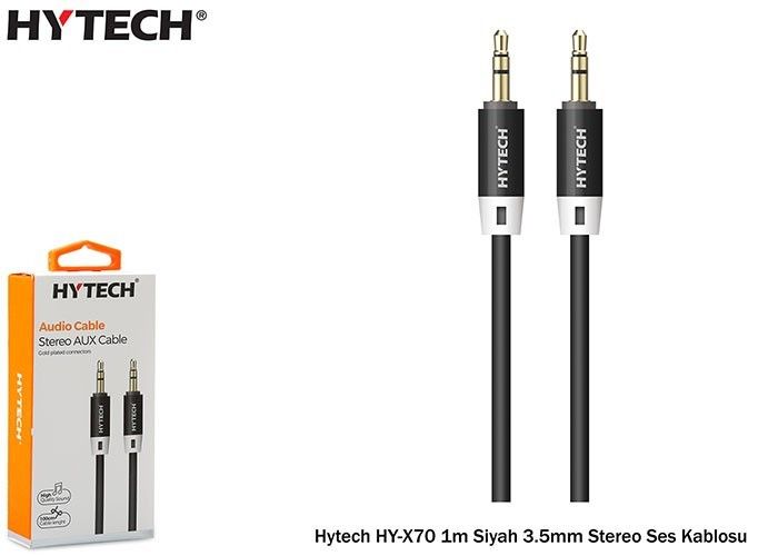 Hytech HY-X70 1m Siyah 3.5mm Stereo E-E Kablo #2