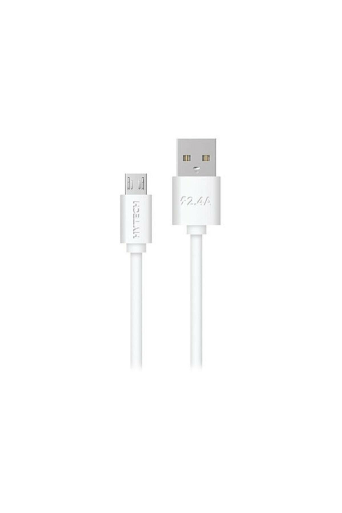 Hytech HY-X89 2m 2.4A MicroUSB Beyaz Şarj Kablosu #3