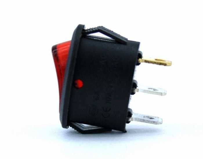 IC134B Oval Işıklı Kırmızı 0,1 Anahtar #2