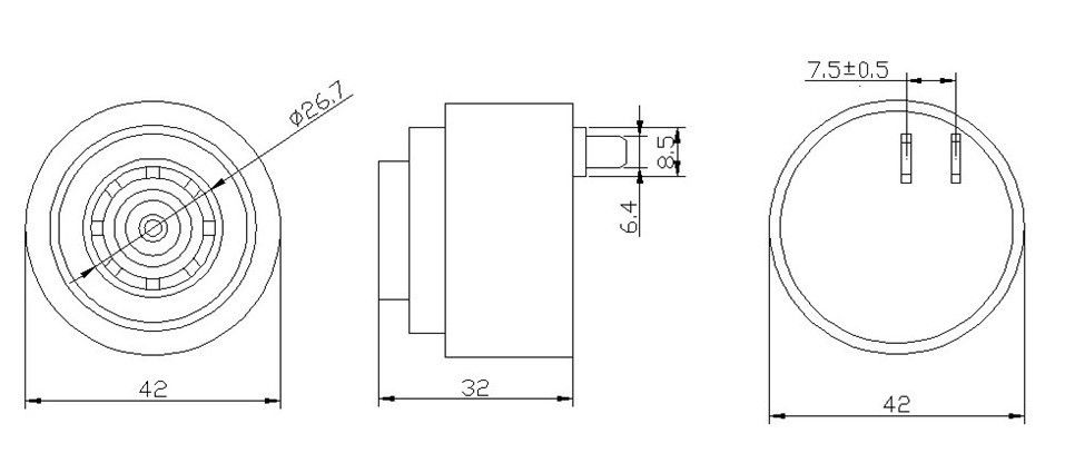 IC221G-24 24V 43mm Buzzer #2