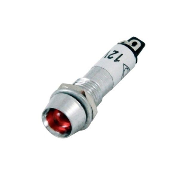 IC225 Sinyal Lambası Metal 8mm 24V Kırmızı #2