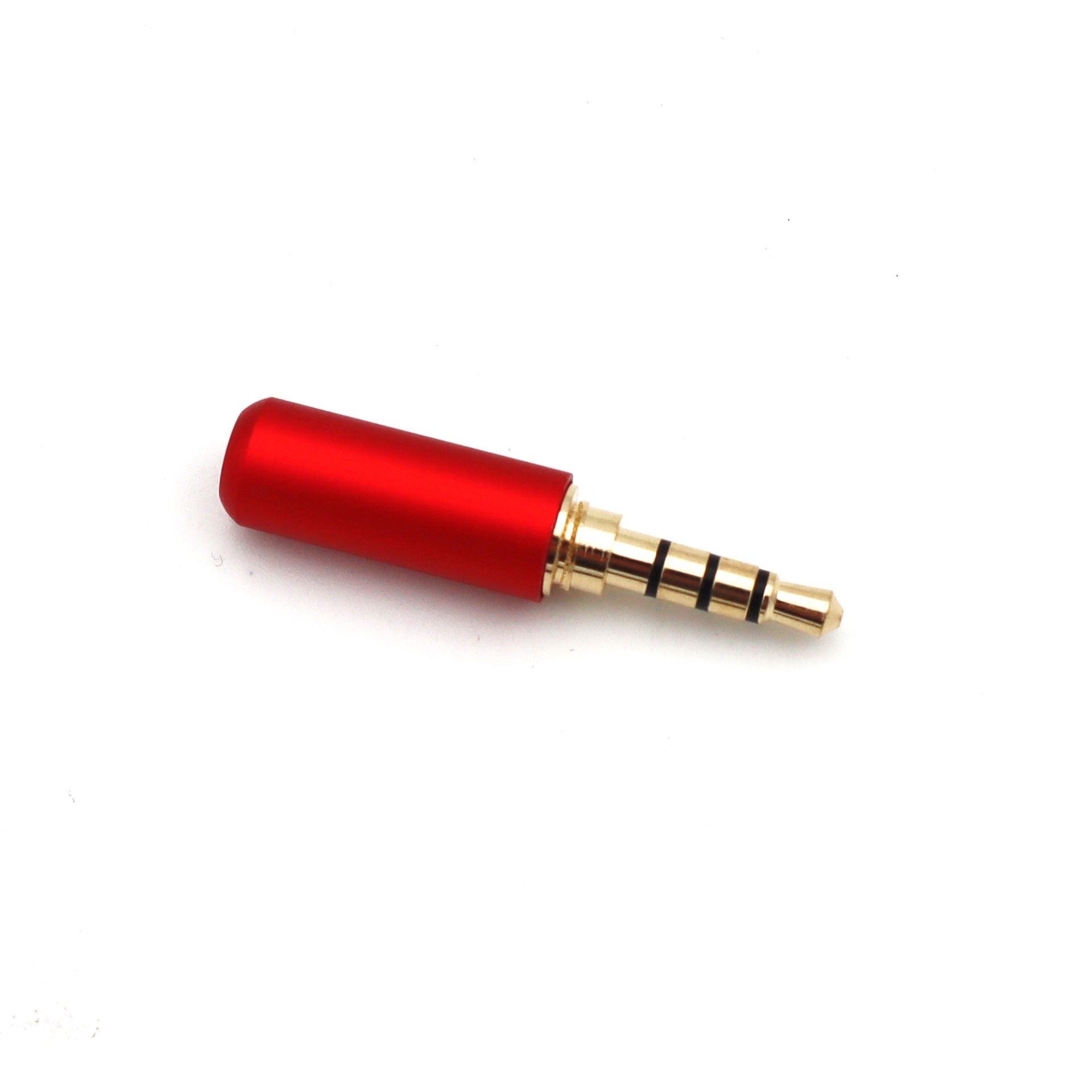 IC261E 3.5mm Stereo Erkek Jack 4 Boğum (Kırmızı) #2