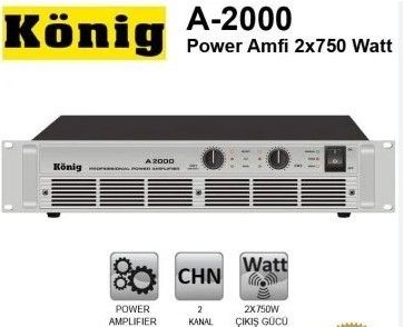 König A-2000 4 Ohm 2X800 Power Anfi #2