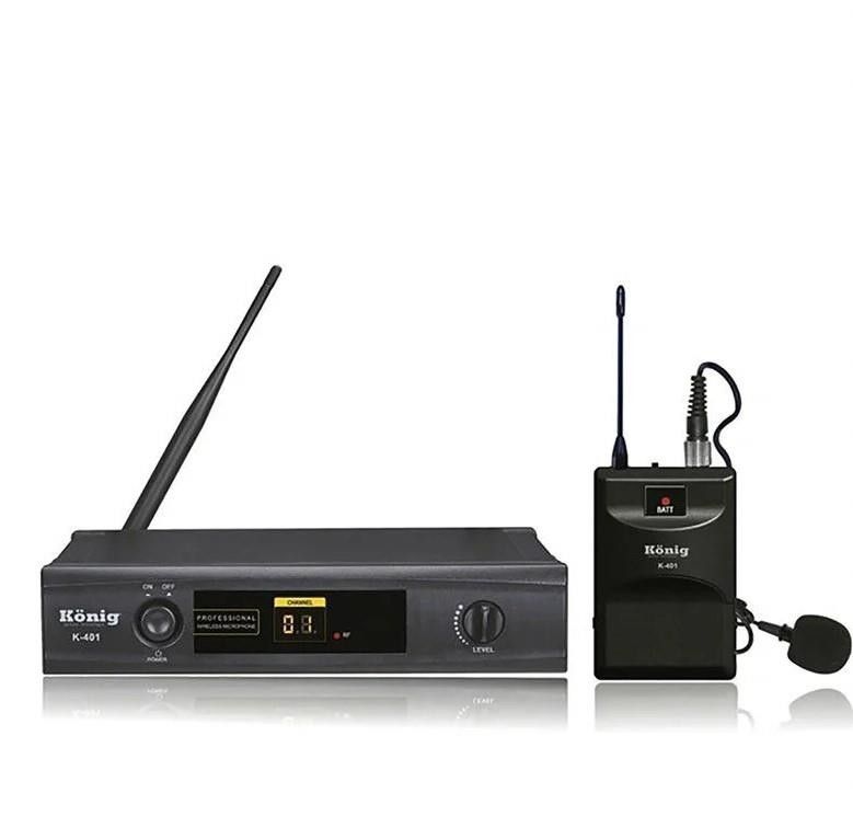 König K-401Y UHF Tek Kanal Yaka Mikrofonu