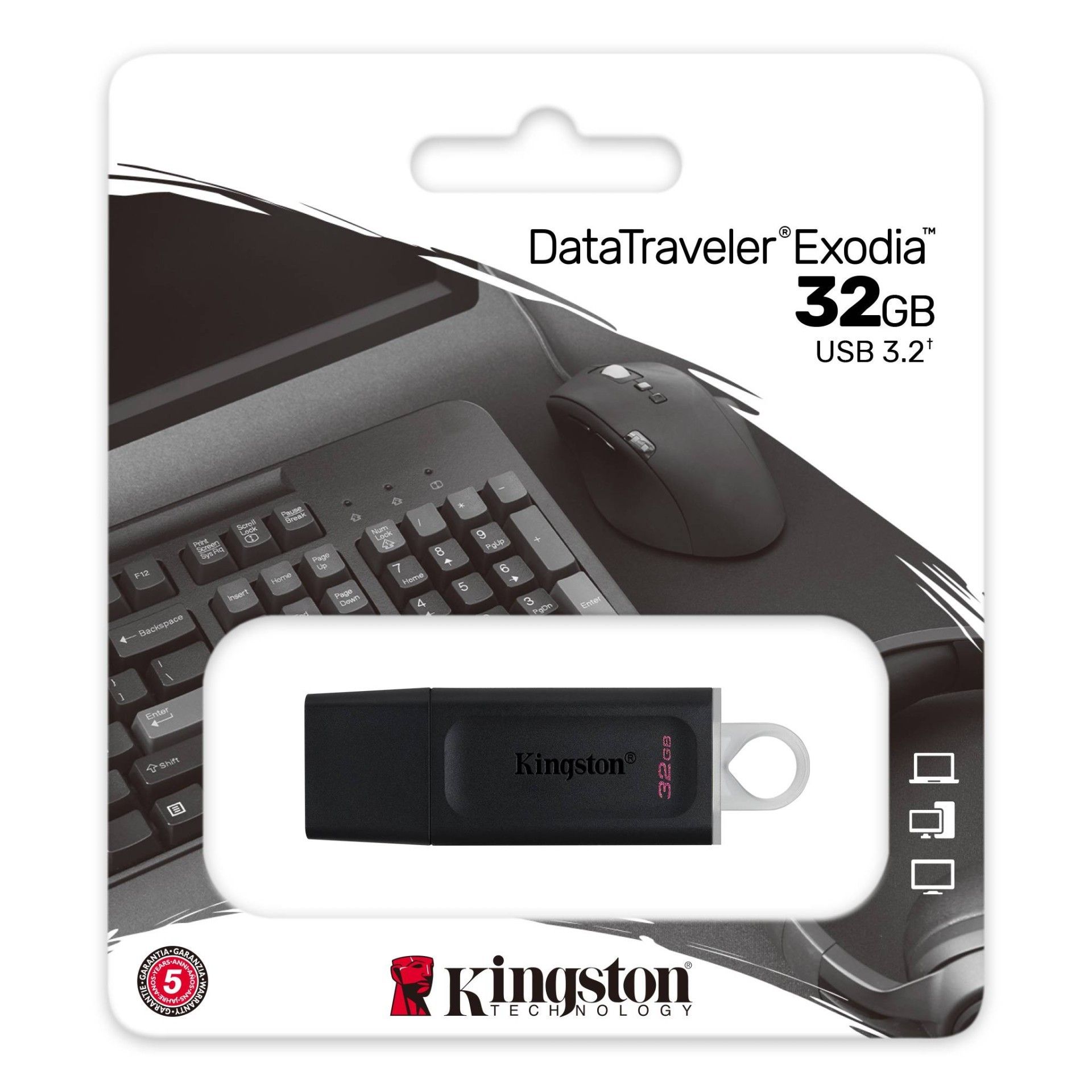 Kingston Exodia 32 Gb DTX Usb 3.2 Flash Bellek #3