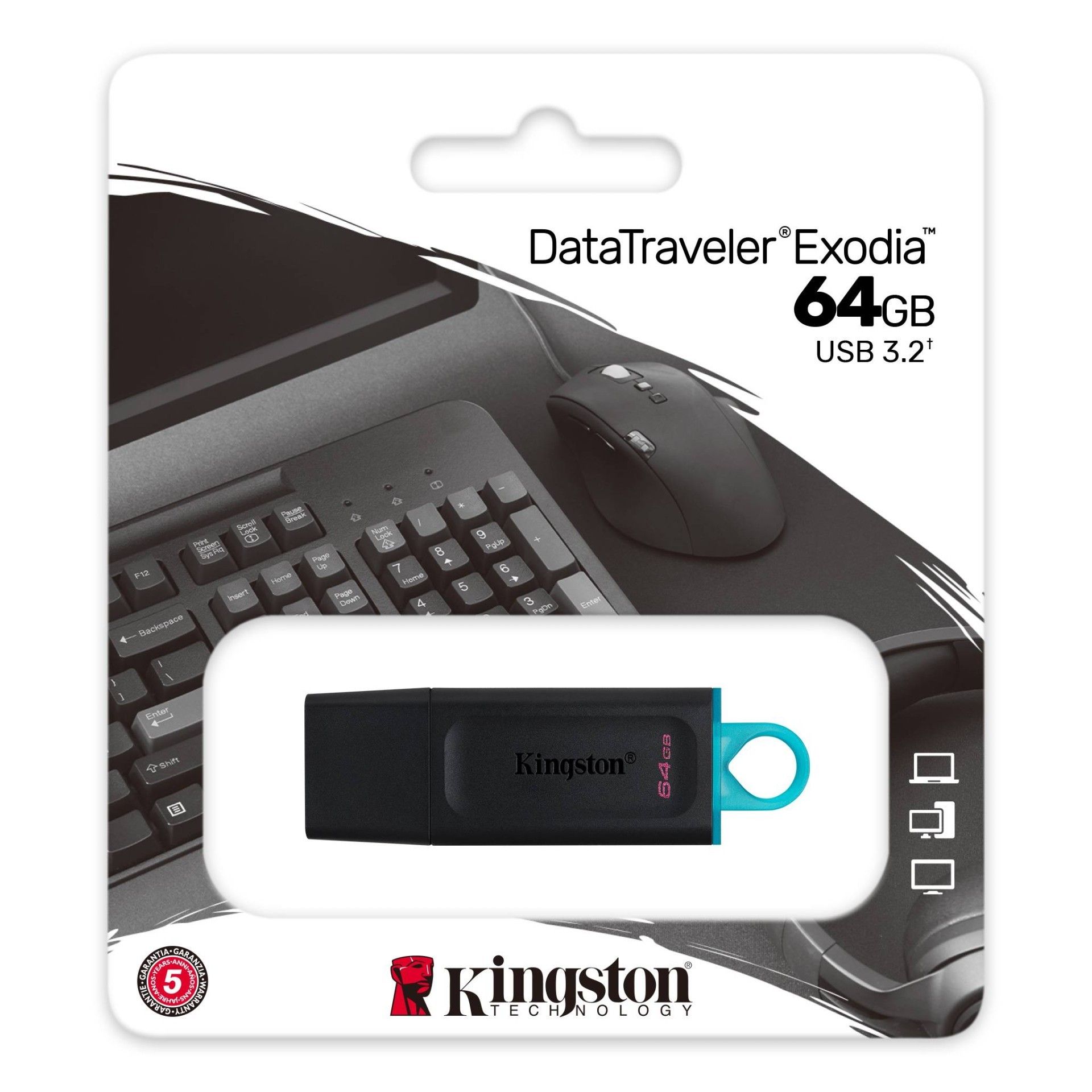 Kingston Exodia 64 Gb DTX Usb 3.2 Flash Bellek #3