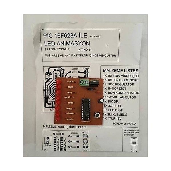 LDS No:51 7 Fonksiyonlu Led Animasyon Devresi