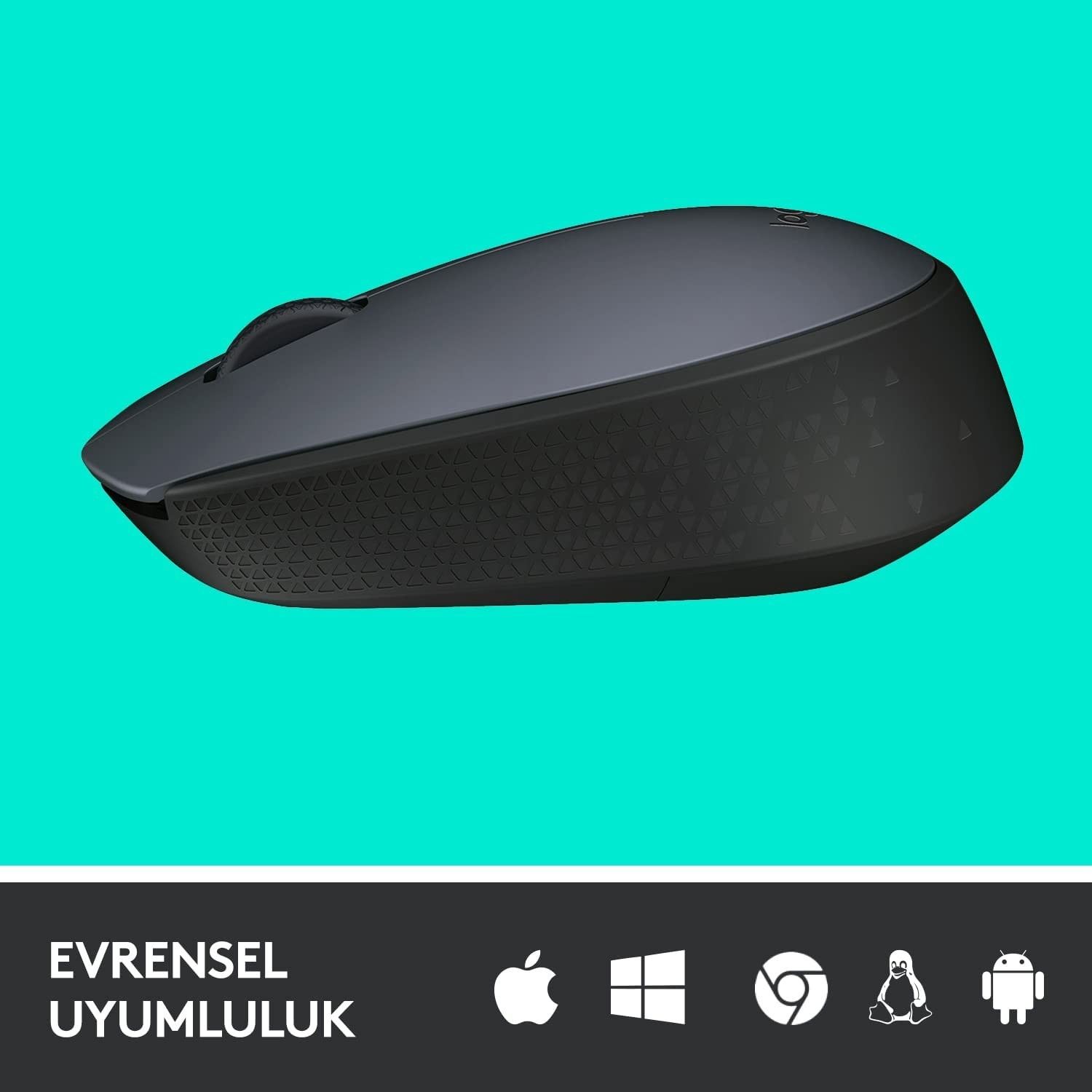 Logitech M170 Kablosuz Mouse Siyah #3