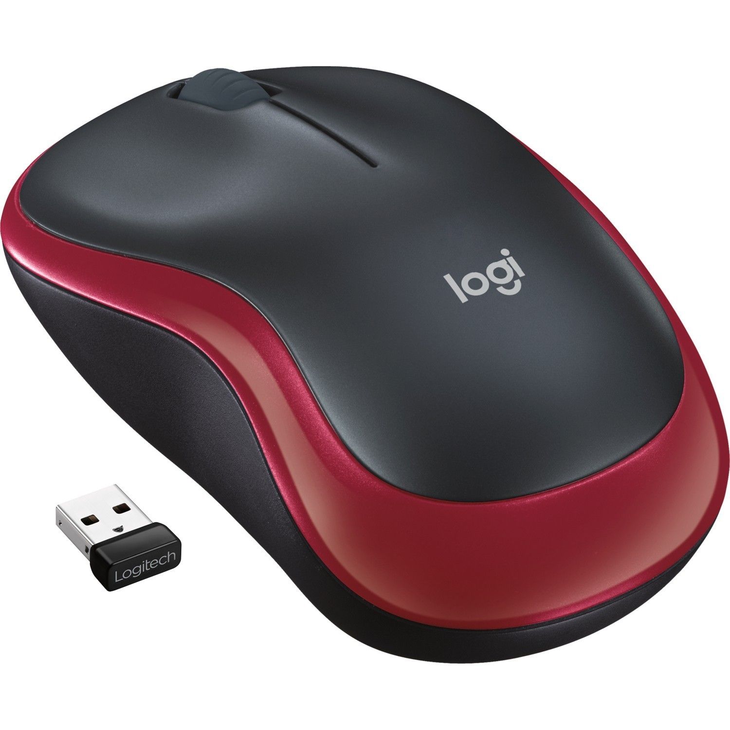 Logitech M185 Kablosuz Kırmızı Mouse