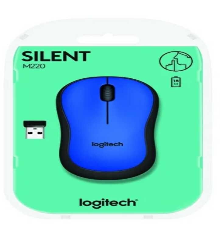 Logitech M220 Silent Kablosuz Mouse Mavi #4