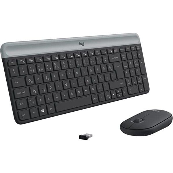 Logitech MK470 Kablosuz Klavye Mouse Seti Beyaz