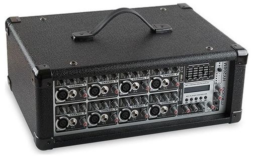 Mikado HY208M 150W Mono Siyah Usb Mp3 Destekli 8 Kanal Mixer Amplifikatör