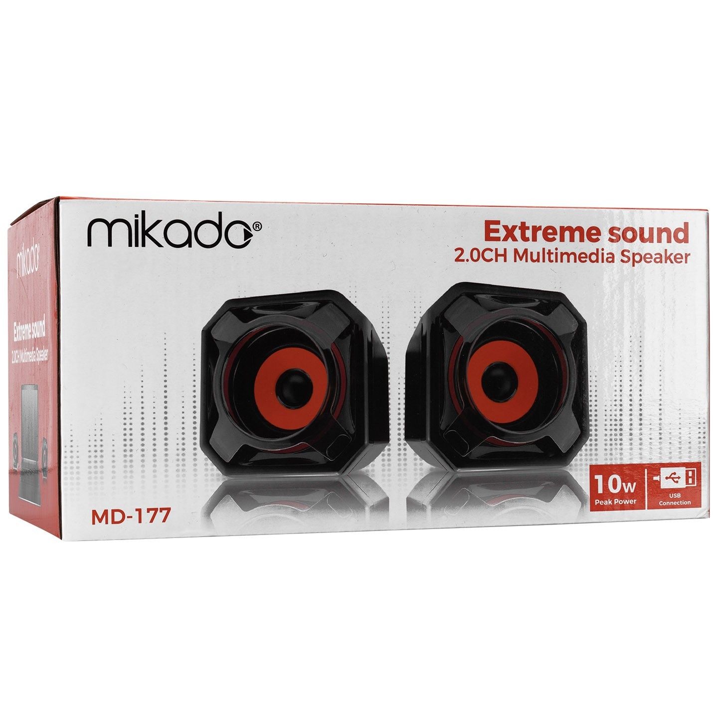 Mikado MD-177  Turuncu Mini 2.0 5Wx2 Usb Speaker #3