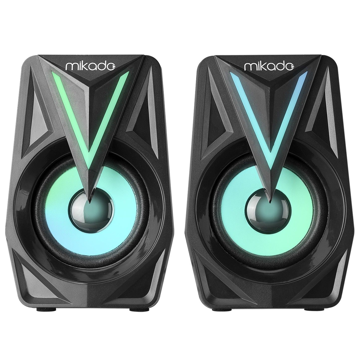 Mikado MD-S23 Glare 3Wx2 Siyah Usb 2.0 Rgb Speaker #2