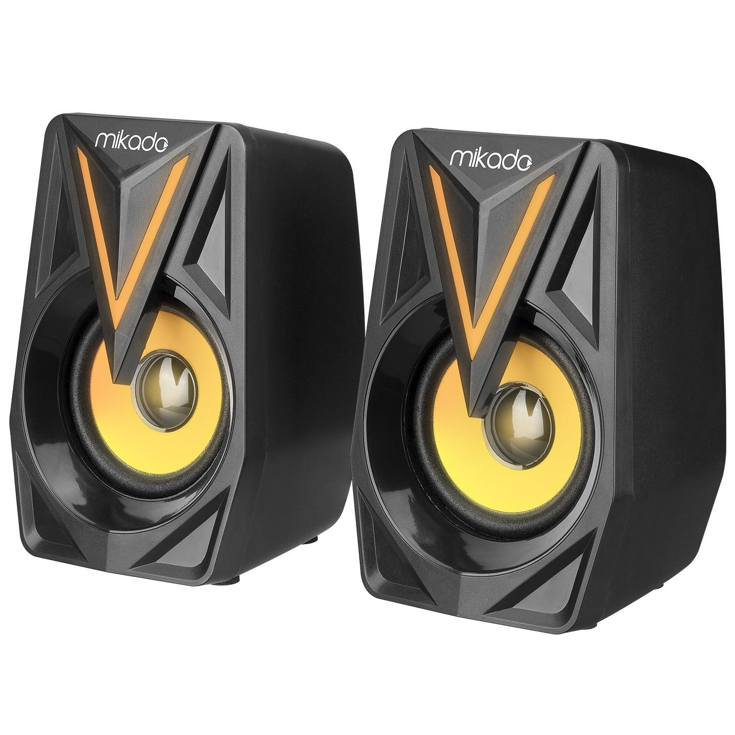 Mikado MD-S23 Glare 3Wx2 Siyah Usb 2.0 Rgb Speaker #3