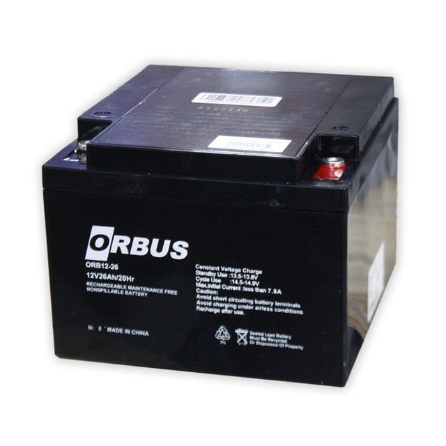 Orbus 12V 26Ah ORB12-26 Bakımsız Kuru Akü #2