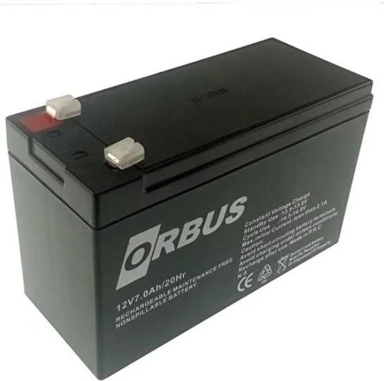 Orbus 12V 7Ah Bakımsız Tip  Kuru Akü