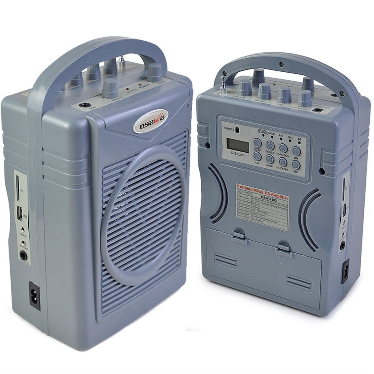 Osawa OSW-8102 50W 1 El Mikrofonlu Portatif Anfi