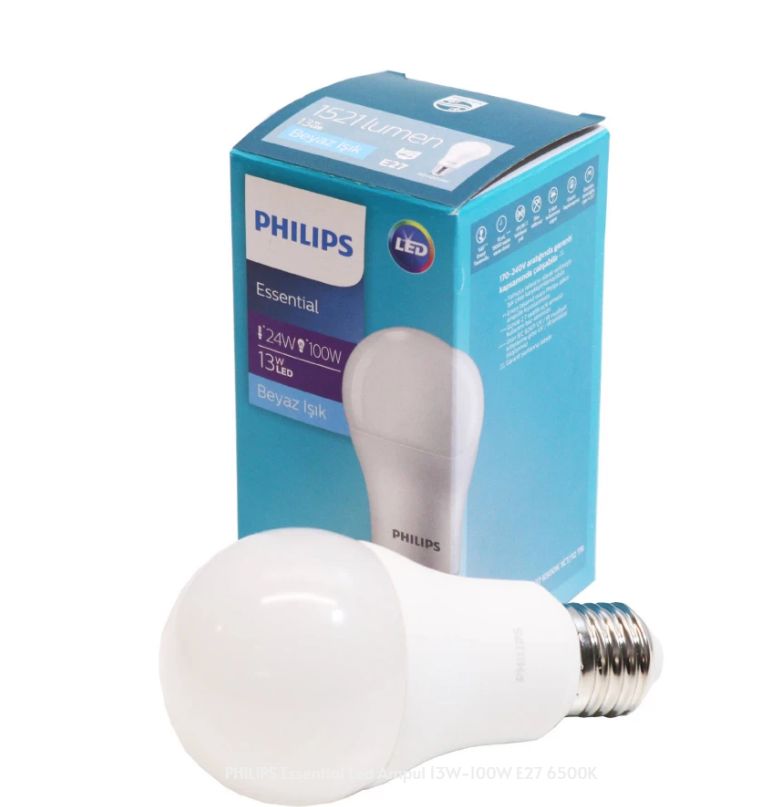 Philips Essential 13W E27 6500K Beyaz Led Ampul #2