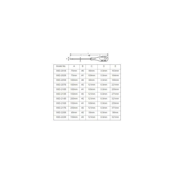 Proskit 9SD-217B 2x250mm Yıldız Tornavida #2