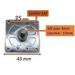 Redüktörlü Motor Küçük 12V 30 Rpm #3