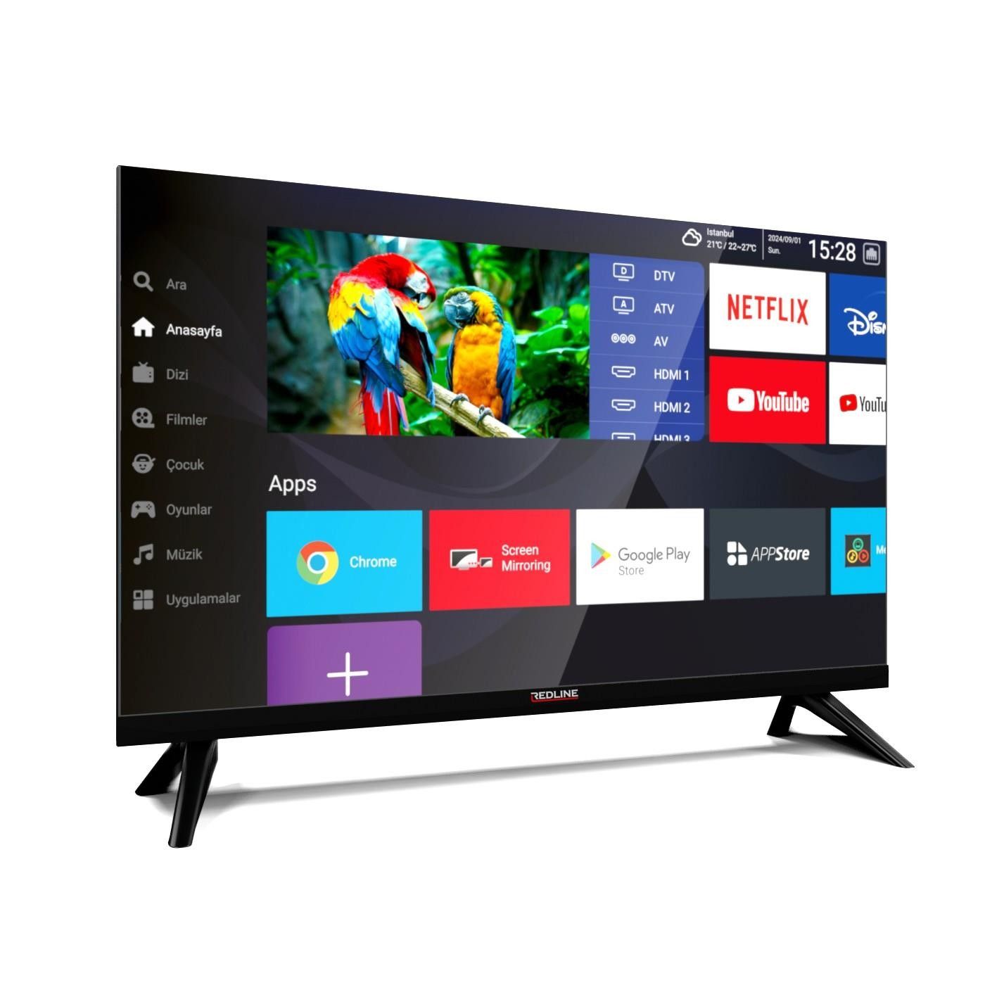 Redline MRT32 32' 81 Ekran 4K UHD Android Led Tv #2