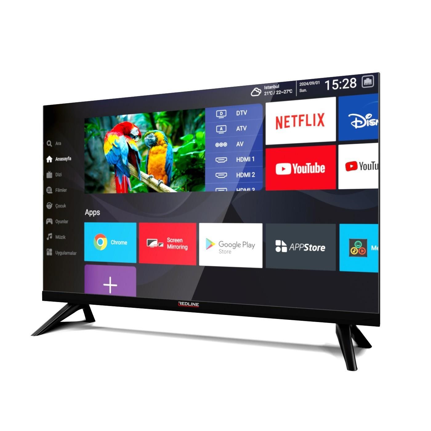 Redline MRT32 32' 81 Ekran 4K UHD Android Led Tv #3