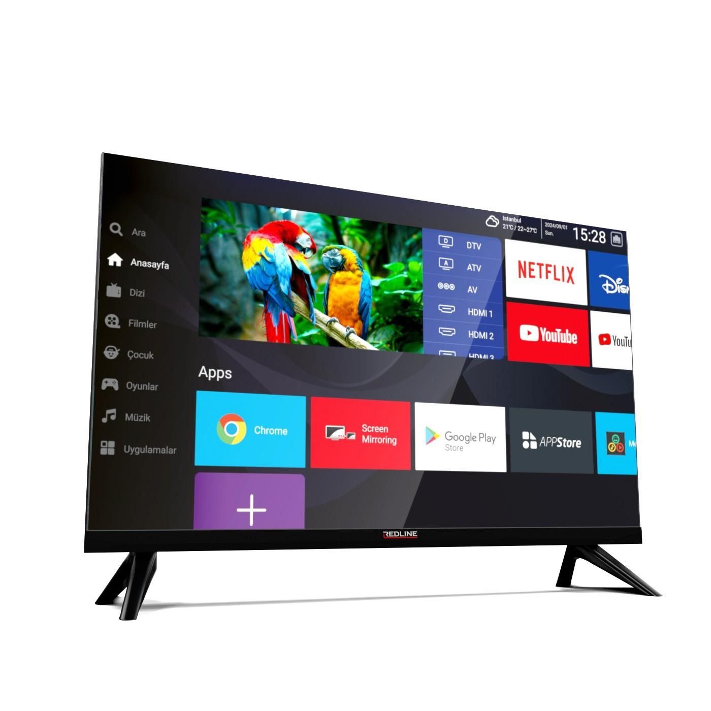 Redline MRT32 32' 81 Ekran 4K UHD Android Led Tv #4