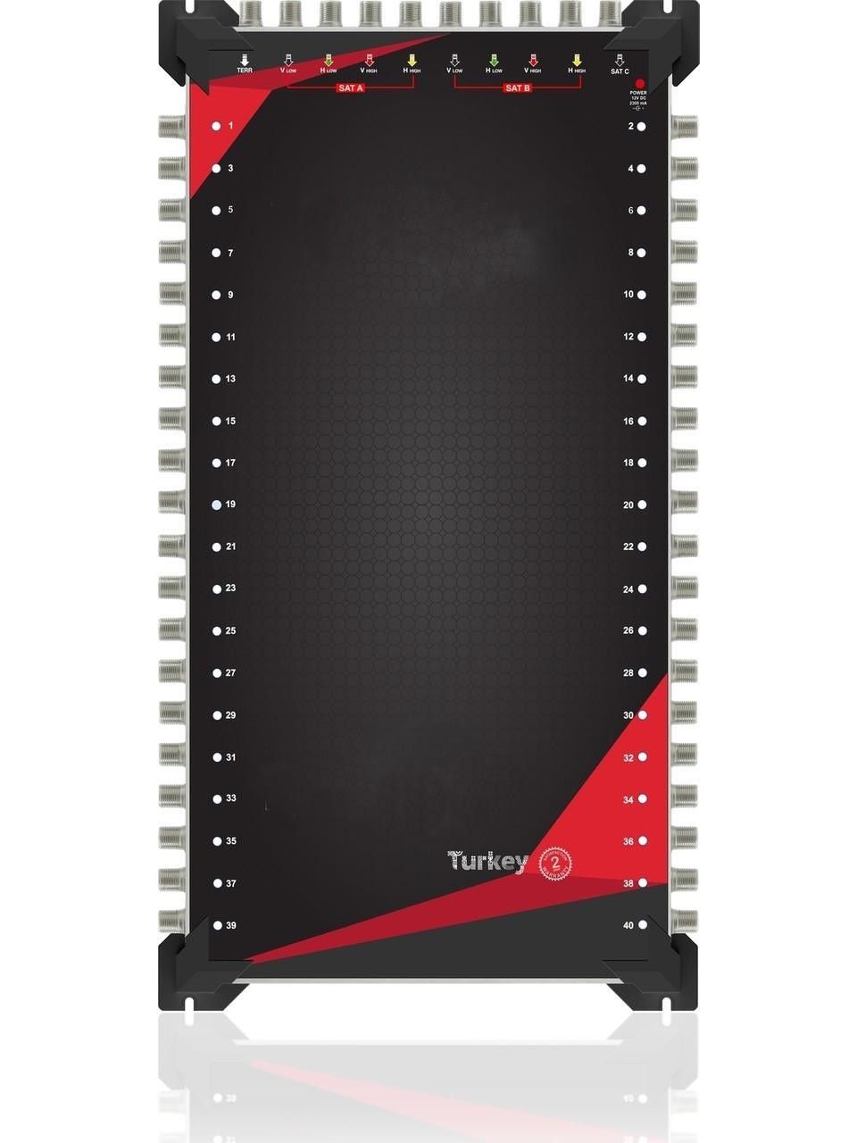 Riosat 10x40K 40 Çıkışlı Merkezi Sistem Santrali