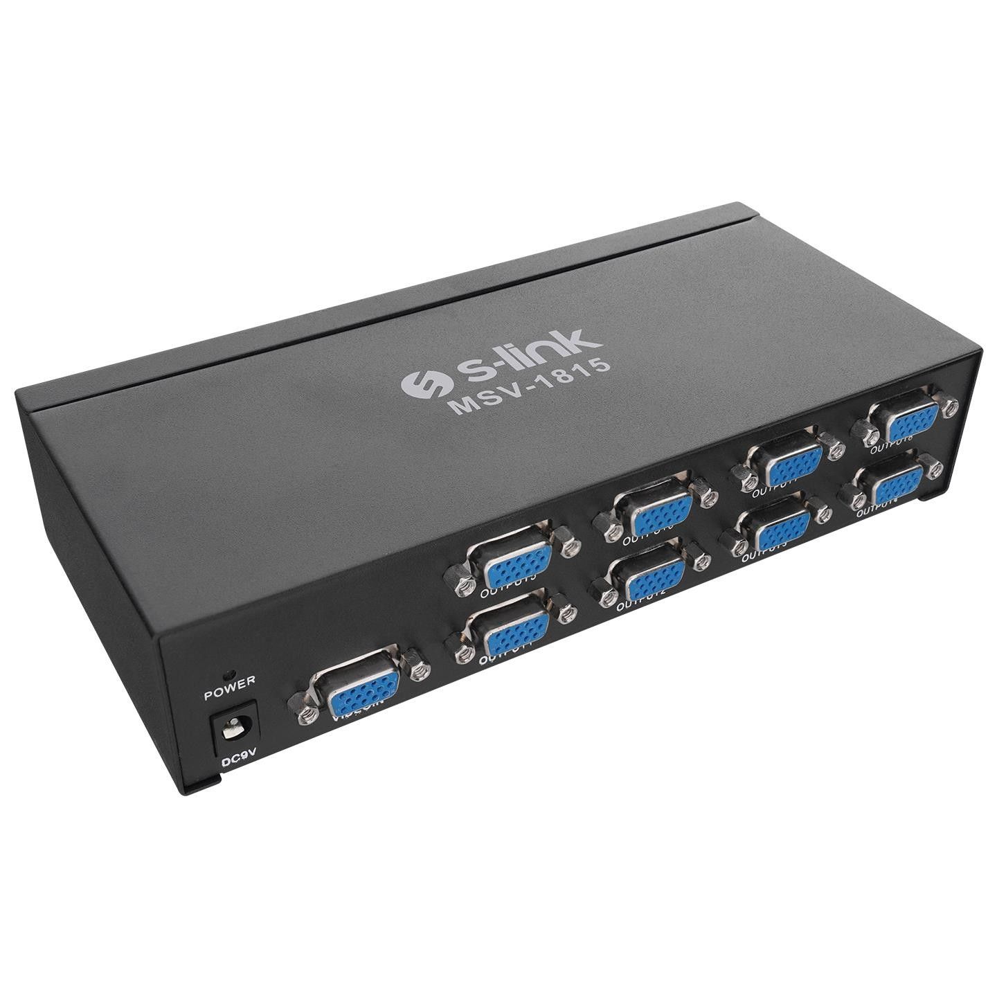 S-Link  MSV-1815 150Mhz 8Li VGA Çoklayıcı Splitter #2