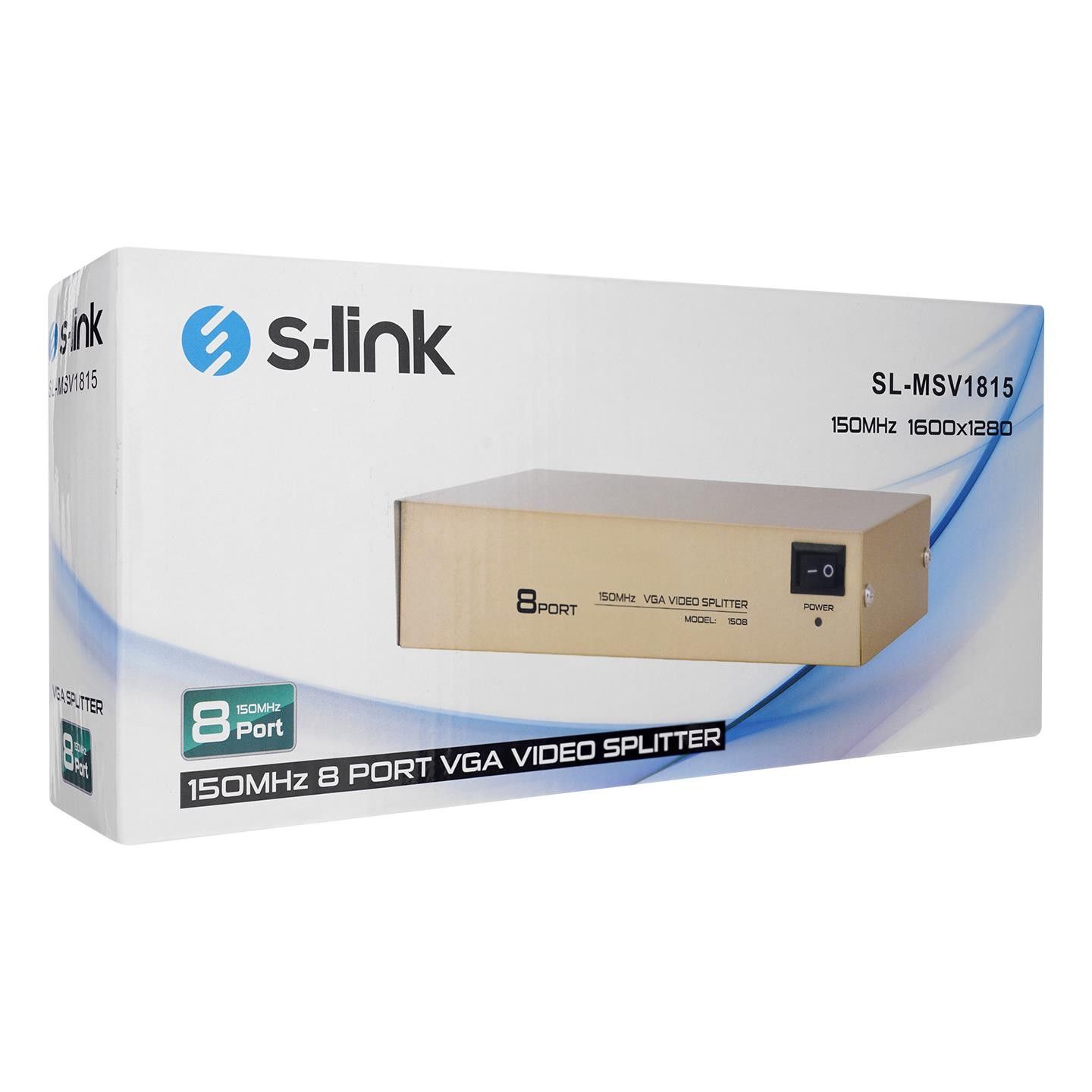 S-Link  MSV-1815 150Mhz 8Li VGA Çoklayıcı Splitter #4