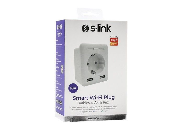 S-Link SL-04 10A Akım Kor. WiFi TUYA Akıllı Priz #4