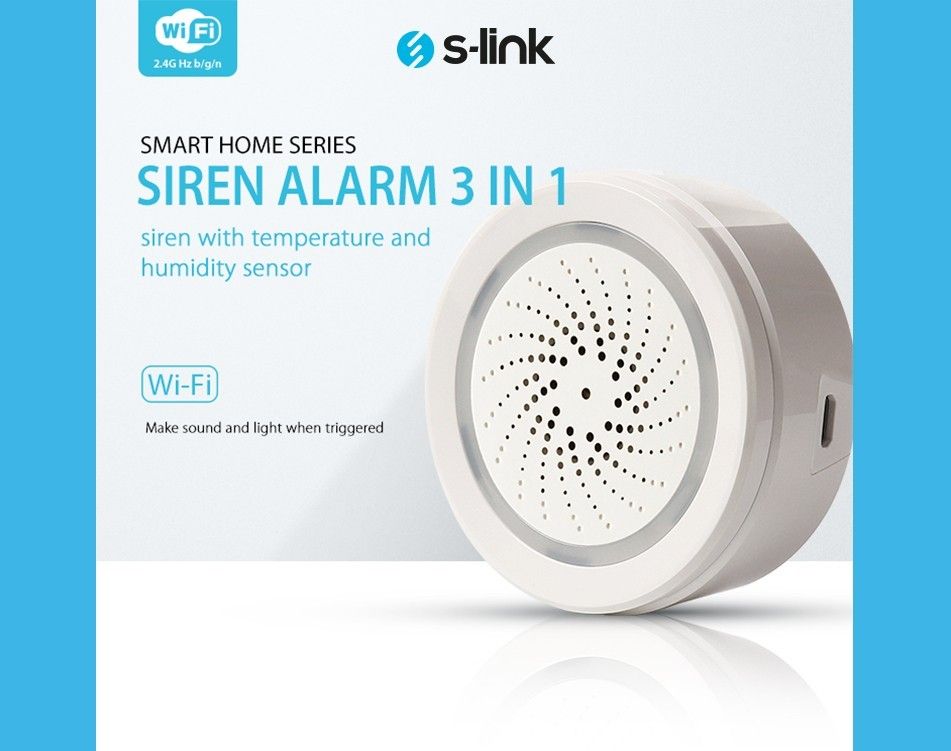 S-Link SL-EG03 Kablosuz Isı ve Nem Sireni #2