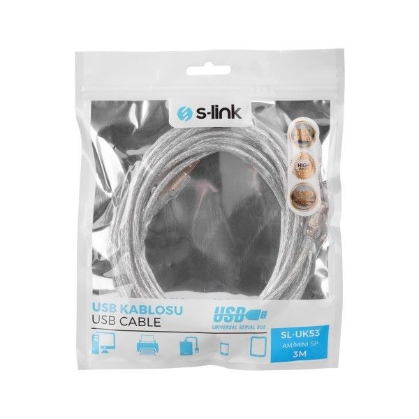 S-Link SL-UK53 Usb 2.0 3m 5 Pin Kamera Kablosu #3